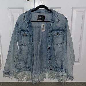 Blank NYC Denim Distressed Jean Jacket
